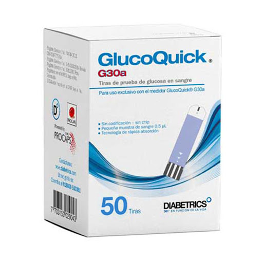 Tiras Reactivas Glucoquick 1 Caja x 50 und