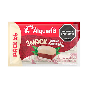 Queso Con Bocadillo Alquería x 6 und  