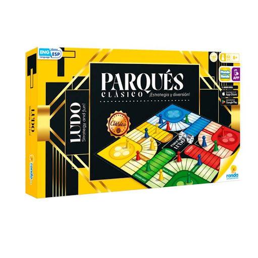 Juegos de Mesa Parques Clasico Ronda Ronda Caja x 1 Se el primero en llevar tus fichas a través del tablero, no dejes que te alcancen para ser el ganador.