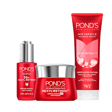 Combo Cuidado Facial Ponds Antiedad con Hexyl Retinol  
