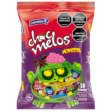 Chocolates Chomelos   Monsters Halloween Colombina Bolsa x30 Uni - 144G 