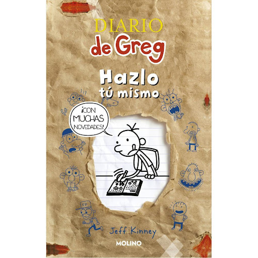 Diario De Greg. Hazlo Tu Mismo. Jeff Kinney Molino Libro x 1.0 Diario De Greg: Hazlo Tu Mismo. Jeff Kinney  Monta tu propio diario contiene ilustraciones originales, nuevo material y, además, incluye páginas pautadas y bocadillos de texto en blanco, para que te p