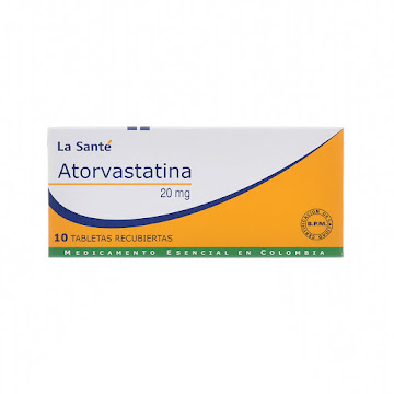 Atorvastatina 20 mg La Santé Caja x 10 Tabletas  