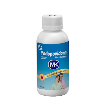 Yodopovidona Mk Bucofaríngeo Antiséptico Frasco x 120 ml  