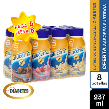 Oft Glucerna X 237mlx   6und Gratis Glucerna Fresa+Glucerna Chocolate  
