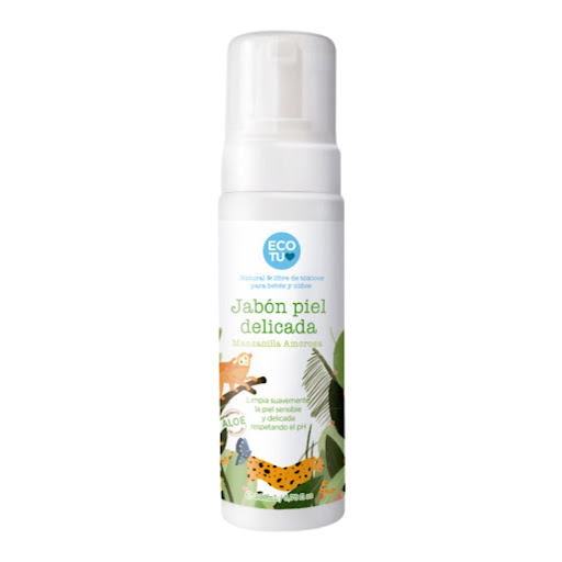 Jabón Ecotu Piel Delicada Manzanilla Espuma x 200 ml