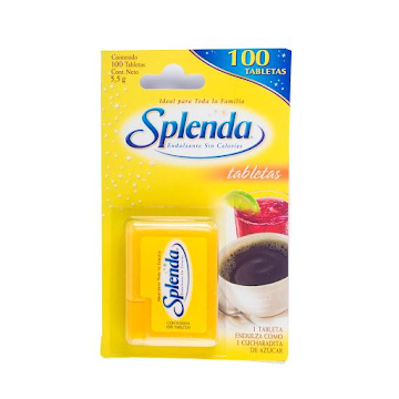 Endulzante SPLENDA   Tabletas Sin Calorías x100Und  