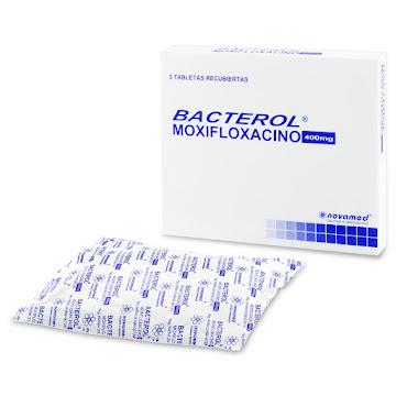 Bacterol Moxifloxacino 400 mg Novamed Caja x 5 Tabletas  