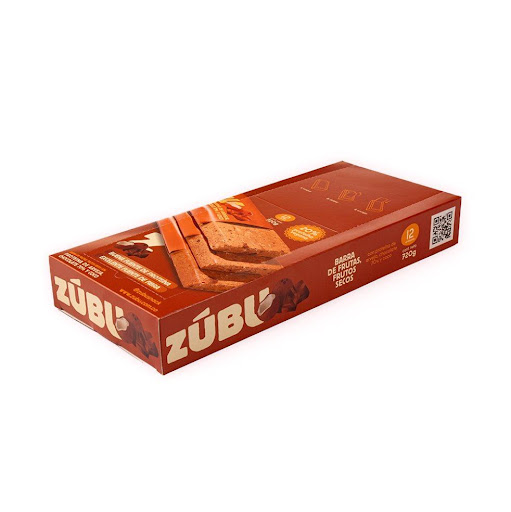 ZUBU ZUBU CAJA x 12 Barra proteína aislada de arveja, chocolate 70% y coco. Hecha con ingredientes naturales, sin conservantes, aporta energía y 20% de proteína en un snack delicioso y nutritivo.