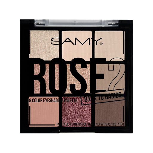 Paleta 9 Sombras De Ojos Samy Rose x 9 gr