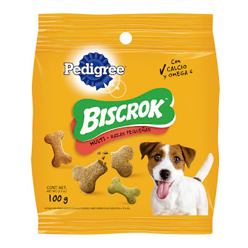 Snack Para Perros Pedigree Biscrok Multi Razas Pqueñas Paquete x 100 gr  
