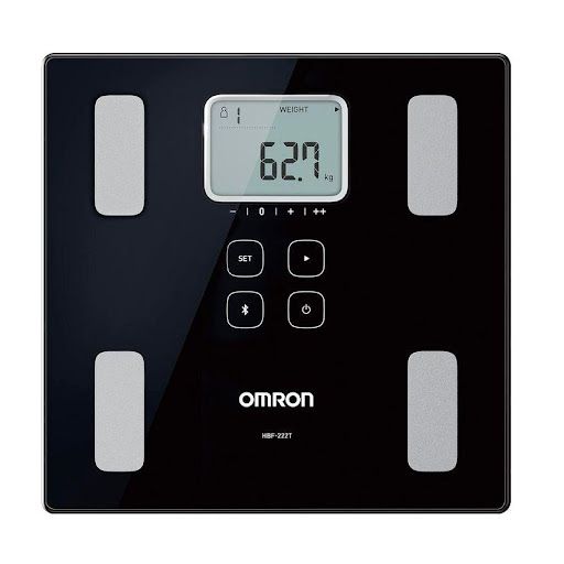 Balanza Control Corporal Omron Omron  x 1 Balanza digital de control corporal Omron, diseñada para medir con precisión seis indicadores clave: peso, porcentaje de grasa corporal, masa muscular, metabolismo basal, grasa visceral e índice de ma