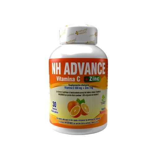 Vitamina C + Zinc NH Advance – Apoyo Inmunitario y Vitalidad NATURAL HEALTH CAPSULAS x 1 Fórmula con vitamina C y zinc que contribuye al fortalecimiento del sistema inmune, ayuda a combatir el cansancio y apoya la protección antioxidante.