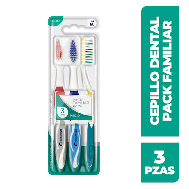 Cepillo Dental Farmatodo Adulto Familiar x 3 und  