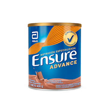 Ensure Advance Chocolate Con Proteína + HMB Polvo x 400 gr  