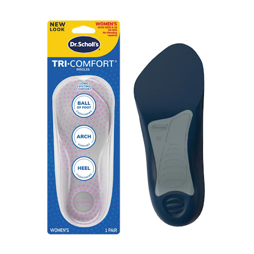 Plantilla Dr. Scholl´s Tri Confort: Talón, Arco del Pie Y Metatarso Mujer Blíster x 2 und