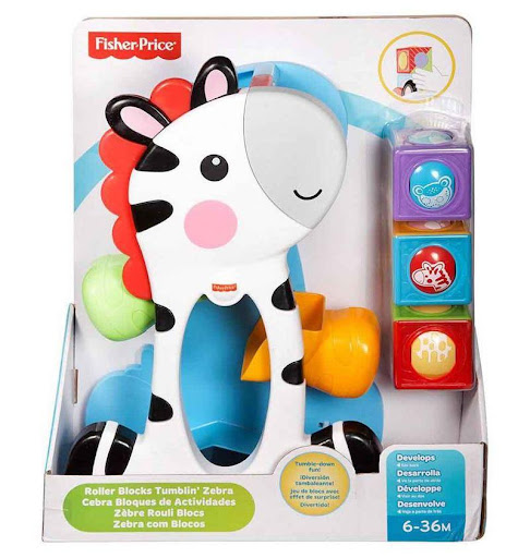 Fisher Price Cebra Bloques De Actividades Fisher Price Caja Abierta x 1 La Cebra Bloques de Actividades Fisher-Price� es un juguete interactivo diseñado para estimular la coordinación motora y la exploración sensorial de los bebés. Con bloques rodantes y mecanismos divert