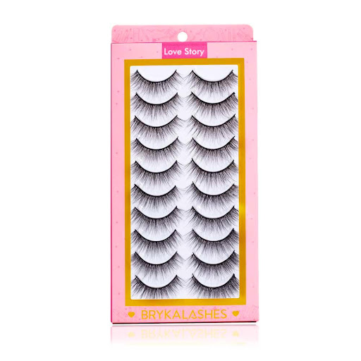Pestañas Postizas Love story -10 Pares Bryka Caja x 10pares 