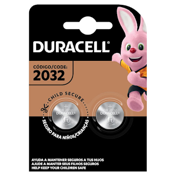 Pila Duracell Litio Tipo Moneda 2032 x 2 und  
