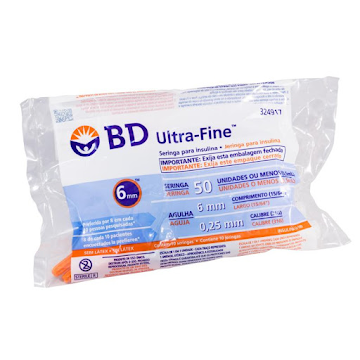 Jeringa BD Ultra Fine 0.5 ml 31G Paquete x 10 und  