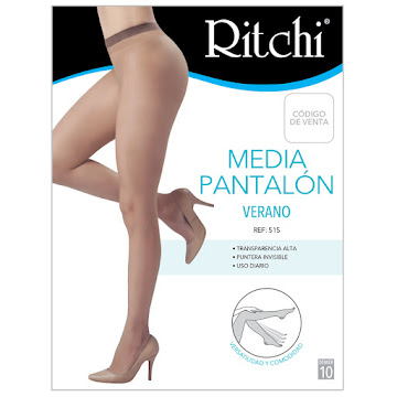 Medias Ritchi Verano Transparencia Alta Punta Invisible M Brown x 1 und  