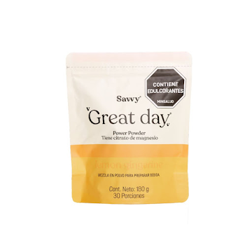 Great Day Savvy Magnesio Lemon Gingerine x 180 gr  