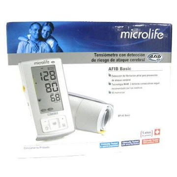 TENSIOMETRO MICROLIFE   AUTOM DETECC.ATAQUE CEREBRAL BP6BASICX1UND.    