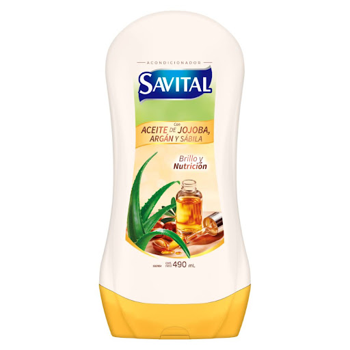 Acondicionador Savital Nutricion Y Brillo Con Aceite de Jojoba Botella x 490 ml
