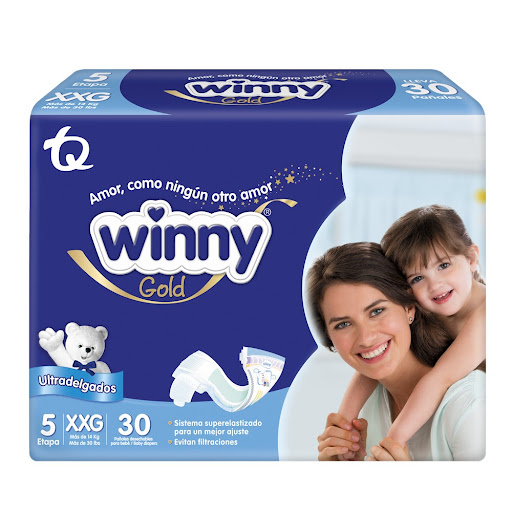 Pañal Winny Gold Etapa 5 XXG Paquete x 30 und
