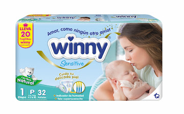 //Oft Pañal Winny Sensitive Gold E.1 X32Un + Toallitas RN.  