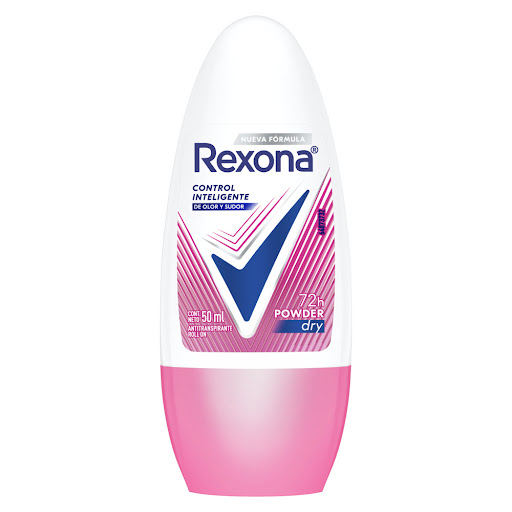 Desodorante Mujer Rexona Powder Dry 72h Roll On Frasco x 50 ml