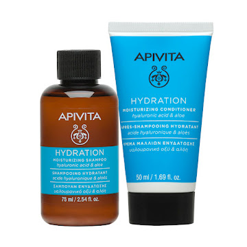 Shampoo Apivita   Hidratante x 75 ml + Acondicionador Apivita Hidrantante x 50 ml 