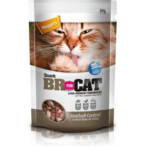 SNACK BR F HAIRBALL REPUESTO 350 GR BR  x 1 Br For Cat Control Bolas de Pelos es un suplemento alimenticio, para gatos adultos de todas las razas y tamaños, el cual puede suministrarse a diario.