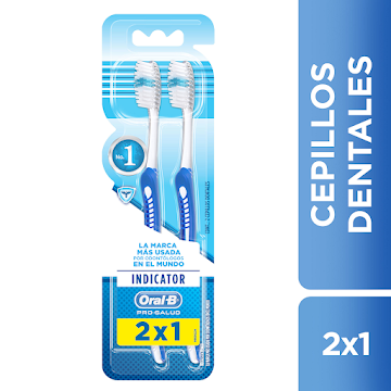 //CEPILLO DENTAL ORAL-B CERDAS CON PUNTAS REDONDEADAS SUAVES 2X1 X2UND  