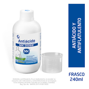 Antiácido MK Doss Jarabe Sabor Menta Frasco x 240 ml  