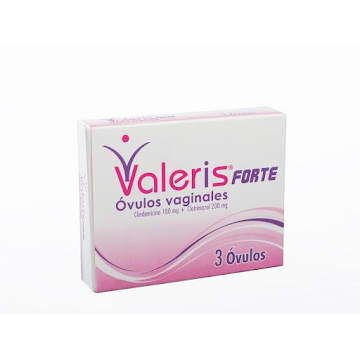 Valeris Forte   100/200mg Óvulos Caja x3Ovu.FAR Clindamicina Clotrimazol  