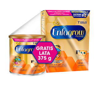 Fórmula De Crecimiento Enfagrow 3 Premium Lata x 1650 gr + Enfagrow Lata x 375 gr  