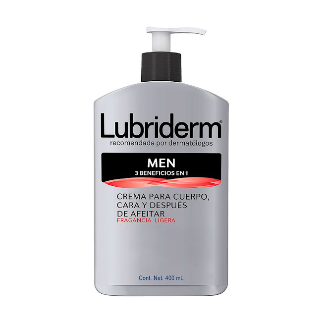 Crema Corporal Lubriderm Men 3 Beneficios En 1 x 400 ml  