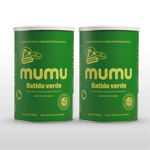 Duo Batido Verde en Polvo Mumu Tarro x 500 gr undefined