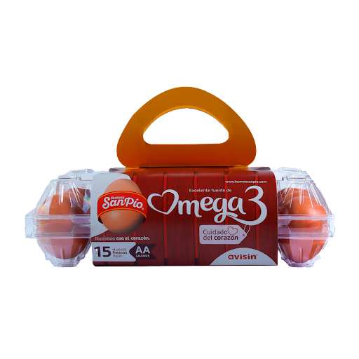 Huevos San Pio Omega3 Estuche x 15 und