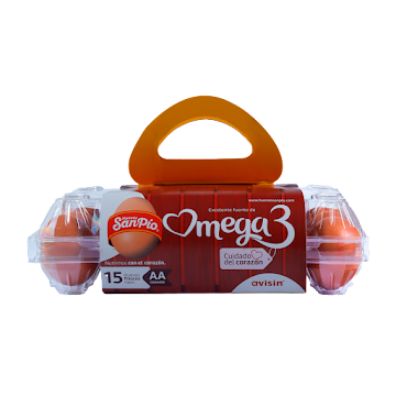 Huevos San Pio Omega3 Estuche x 15 und  