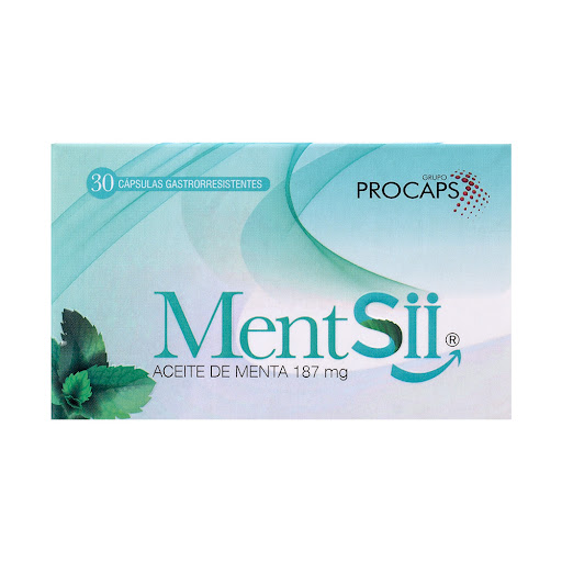 Mentsii Aceite De Menta 187 mg Procaps Caja x 30 Cápsulas