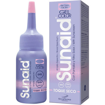 Base Novaderma Sunaid Piel Clara Gel Pantalla y Filtro Solar x30G     .   