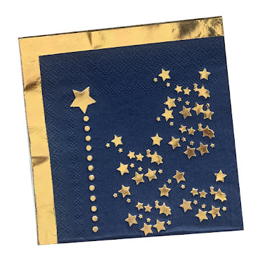 Servilleta Nico Navidad   Azul x 12 und 