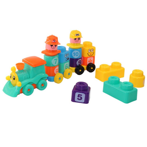 Juego De Bloques Amusing 32 Piezas Plasticos Asociados  x 1 Este set de 32 bloques de diferentes formas y colores permite a los niños aprender los números y las matemáticas de manera divertida. Gracias a su diseño, pueden apilar los bloques sobre el tren o con