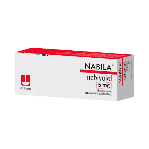 Nabila Nebivolol 5 mg Adium Caja x 28 Comprimidos