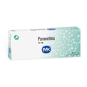 Paroxetina 20 mg Mk Caja x 30 Tabletas  