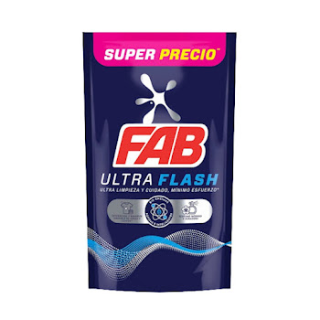 Detergente Líquido Fab Ultra Flash Sachet x 1,3 Lt  