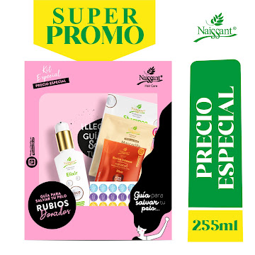 Kit Naissant Shampoo Coco x 40 ml + Mascarilla De Coco x 40 ml + Aceite Coco x 120 ml + Elixir Argán x 15 ml  