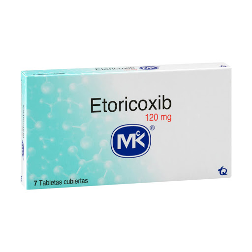Etoricoxib MK 120 mg Caja x 7 Tabletas